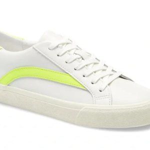 Women's Sidewalk Low-Top Sneakers NEON YELLOW NWOB